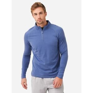 Peter Millar Crown Crafted Excursionist Flex Quarter-Zip Sweater  Mens Sz S